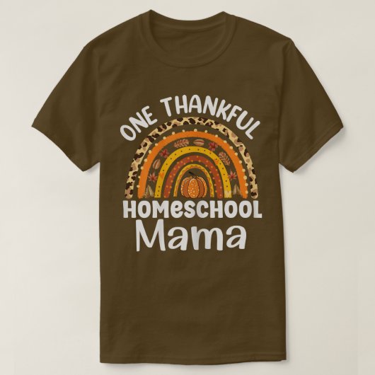 Een dankbare herfst Ba's van homeschool T-shirt (Design voorkant)