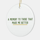 Een dankbare herinnering keramisch ornament (Links)