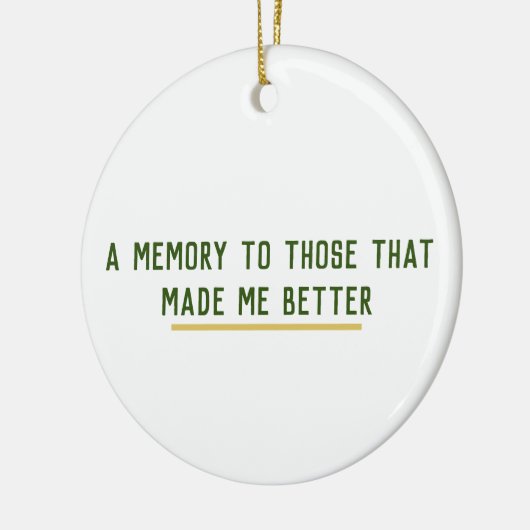 Een dankbare herinnering keramisch ornament (Links)