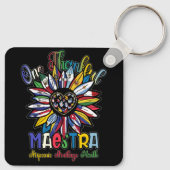 Een dankbare Hispanic Heritage Maand leraar Latijn Sleutelhanger (Achterkant)