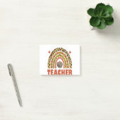 Een dankbare leraar Lopard Rainbow Pumpkin Harteli Post-it® Notes (Kantoor)