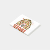 Een dankbare leraar Lopard Rainbow Pumpkin Harteli Post-it® Notes (Schuin)