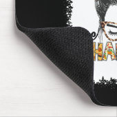 Een dankbare Mama Herfst Messy Bun Thanksgiving Wo Muismat (Hoek)