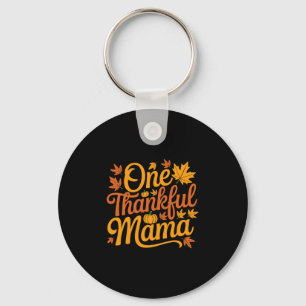 Een Dankbare Mama Herfst Moeder Bladeren Thanksgiv Sleutelhanger