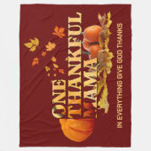 EEN DANKBARE MAMA MAMA THANKSGIVING FLEECE DEKEN (Voorkant)