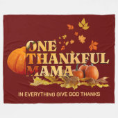 EEN DANKBARE MAMA MAMA THANKSGIVING FLEECE DEKEN (Voorkant (Horizontaal))