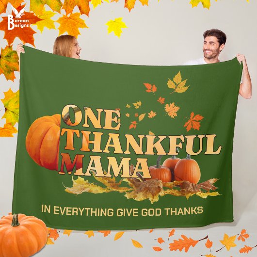EEN DANKBARE MAMA MOEDER CHRISTELIJKE THANKSGIVING FLEECE DEKEN