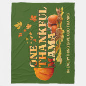 EEN DANKBARE MAMA MOEDER CHRISTELIJKE THANKSGIVING FLEECE DEKEN (Voorkant)