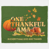 EEN DANKBARE MAMA MOEDER CHRISTELIJKE THANKSGIVING FLEECE DEKEN (Voorkant (Horizontaal))