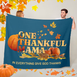 EEN DANKBARE MAMA MOM STIJLVOLLE THANKSGIVING FLEECE DEKEN