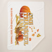 EEN DANKBARE MAMA MOM STIJLVOLLE THANKSGIVING SHERPA DEKEN (Voorkant)