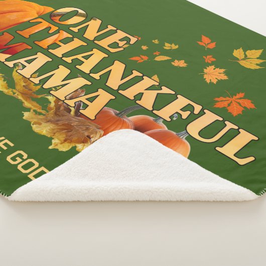 EEN DANKBARE MAMA MOM STIJLVOLLE THANKSGIVING SHERPA DEKEN (3/4)