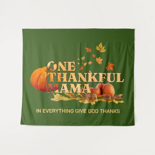 EEN DANKBARE MAMA MOM STIJLVOLLE THANKSGIVING WANDKLEED (Voorkant (horizontaal))
