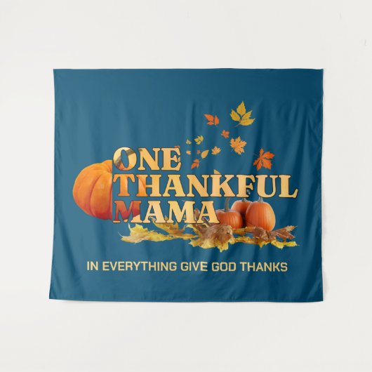 EEN DANKBARE MAMA MOM STIJLVOLLE THANKSGIVING WANDKLEED (Voorkant (horizontaal))