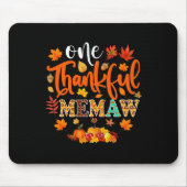 Een dankbare Memaw Funny Herfst herfst Thanksgivin Muismat (Voorkant)