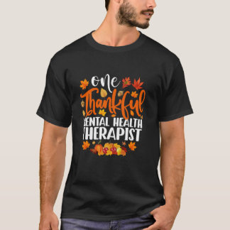 Een dankbare mentale gezondheidstherapeut Grappige T-shirt