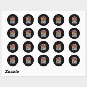 Een dankbare militaire verpleegster Grappige herfs Ronde Sticker (Vel)