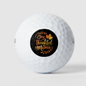 Een dankbare moeder Schattigee Herfst Thanksgiving Golfballen (Voorkant)