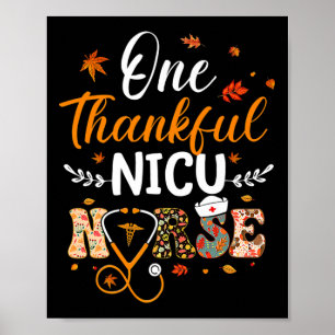 Een dankbare Nicu Verpleegkundige Thanksgiving Ple Poster
