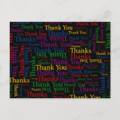 Een dankbare noot om je heel erg te bedanken briefkaart (Voorkant)