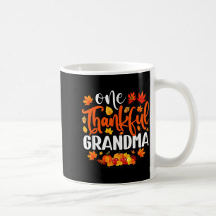 Een dankbare oma Funny Fall Autumn Thanksgiving Koffiemok