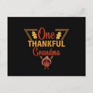 Een dankbare oma Grappig Thanksgiving-cadeau Briefkaart