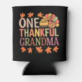 Een dankbare oma Nana Turkije Thanksgiving Dag Blikjeskoeler (Voorkant)