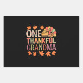 Een dankbare oma Nana Turkije Thanksgiving Dag Inpakpapier Vel (Voorkant)