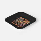 Een dankbare oma Nana Turkije Thanksgiving Dag Papieren Bordje (Gebogen)