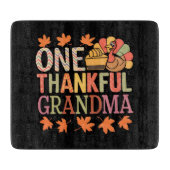Een dankbare oma Nana Turkije Thanksgiving Dag Snijplank (Voorkant)