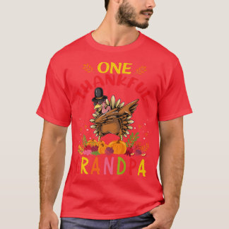Een dankbare opa Turkey Dabbing Herfst herfst T-shirt