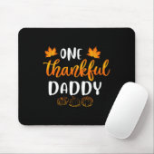 Een dankbare papa Herfst Thanksgiving herfst plezi Muismat (Met muis)