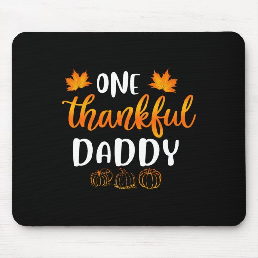 Een dankbare papa Herfst Thanksgiving herfst plezi Muismat (Voorkant)