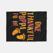 Eén dankbare papa om zwangerschapsaankondiging te  fleece deken (Voorkant (Horizontaal))