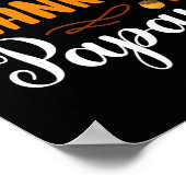 Een dankbare papaw dankzeggende Herfst herfstpompo Poster (Hoek)