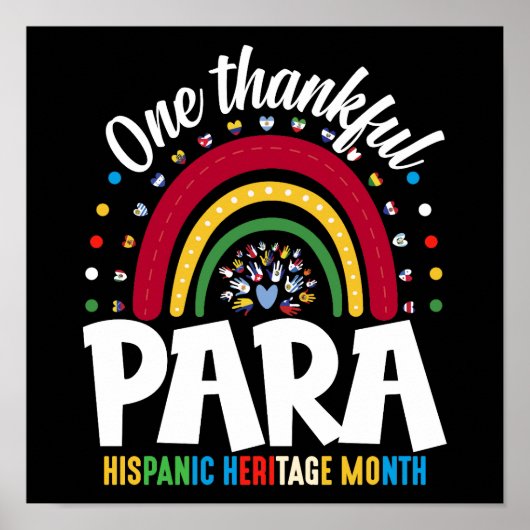 Een dankbare Para Hispanic Heritage Maand Paras Poster (Voorkant)