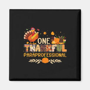 Een dankbare Paraprofessional Turkije Herfst Bedan Magneet