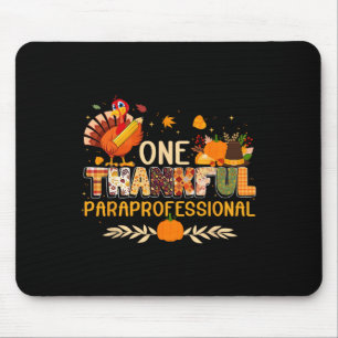 Een dankbare Paraprofessional Turkije Herfst Bedan Muismat