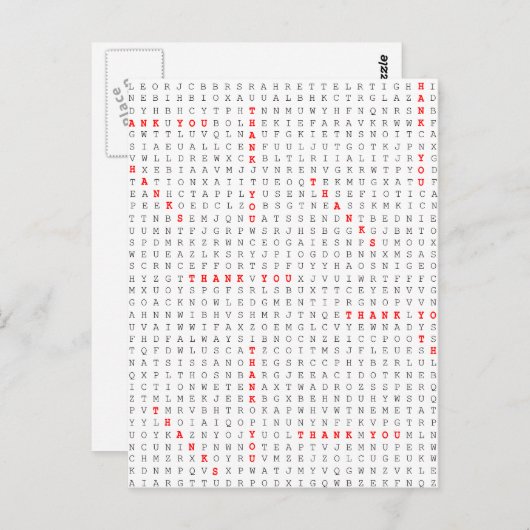 Een dankbare puzzel om zo veel dank te zeggen briefkaart (Voorkant / Achterkant)