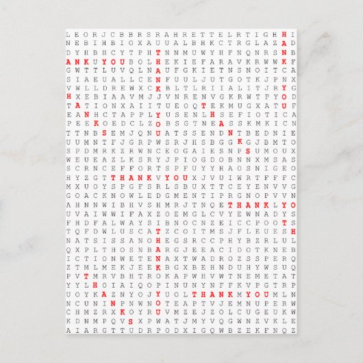 Een dankbare puzzel om zo veel dank te zeggen briefkaart (Voorkant)