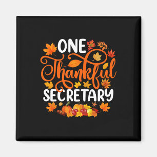 Een dankbare secretaris Grappige Herfst Herfst Tha Magneet