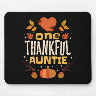 Een dankbare tante Herfst Thanksgiving tante Muismat