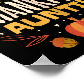 Een dankbare tante Herfst Thanksgiving tante Poster (Hoek)