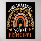 Een dankbare Thanksgiving van de School Poster (Voorkant)