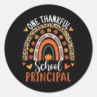 Een dankbare Thanksgiving van de School Ronde Sticker