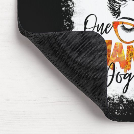 Een dankbare Thanksgiving van een hond die een rom Muismat (Hoek)