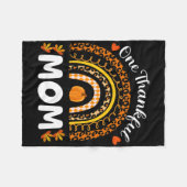 Een dankbare Thanksgiving van mama Rainbow Herfst Fleece Deken (Voorkant (Horizontaal))