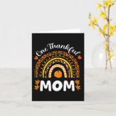 Een dankbare Thanksgiving van mama Rainbow Herfst Kaart (Gele Bloem)
