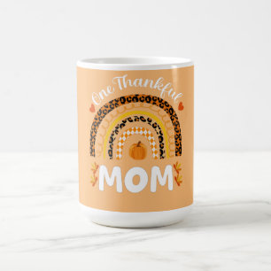 Een dankbare Thanksgiving van mama Rainbow Herfst  Koffiemok