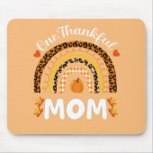 Een dankbare Thanksgiving van mama Rainbow Herfst Muismat (Voorkant)
